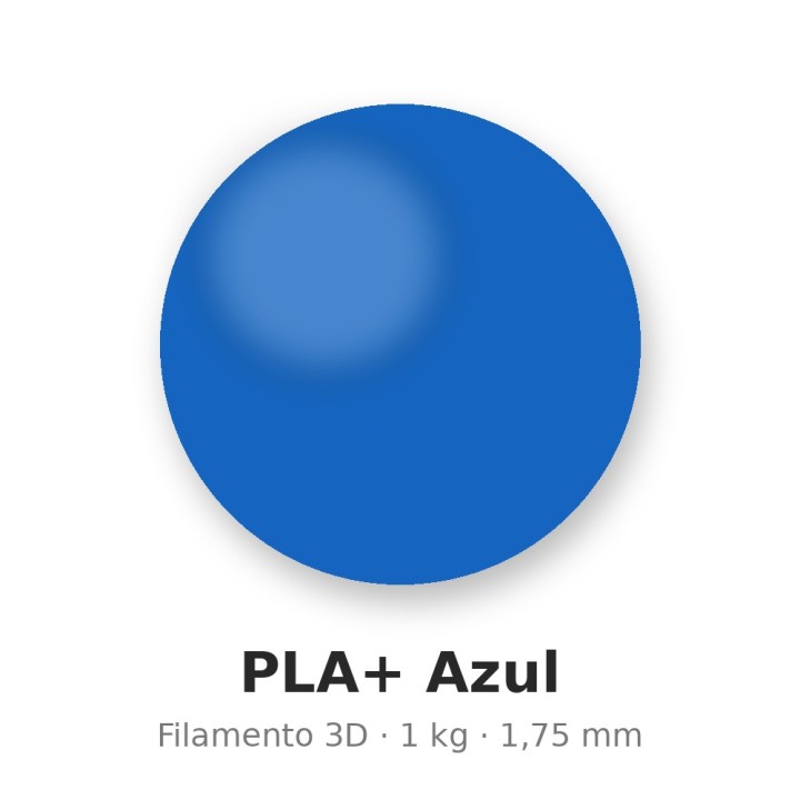Filamento PLA+ Azul 1kg 1,75mm impresión 3D | Xuxisland Makers