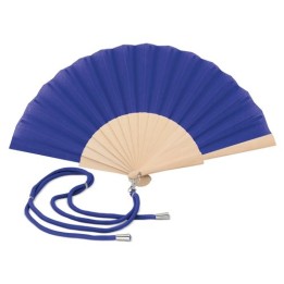 Abanico de madera y poliéster con cordón ajustable personalizado | Det