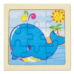 Pack 5 Puzzles Infantil de Madera personalizado | Detalle de boda | Xu