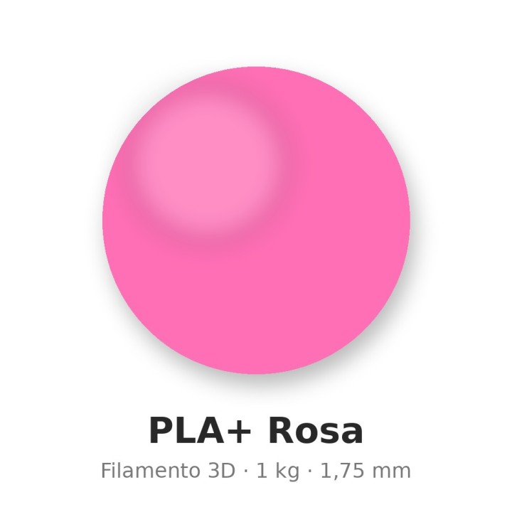 Filamento PLA+ Rosa 1kg 1,75mm impresión 3D | Xuxisland Makers