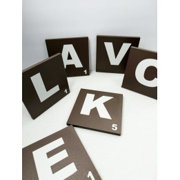 Scrabble Letter Tiles (Wall Mount) | Letras 3D personalizadas | Xuxisland Makers