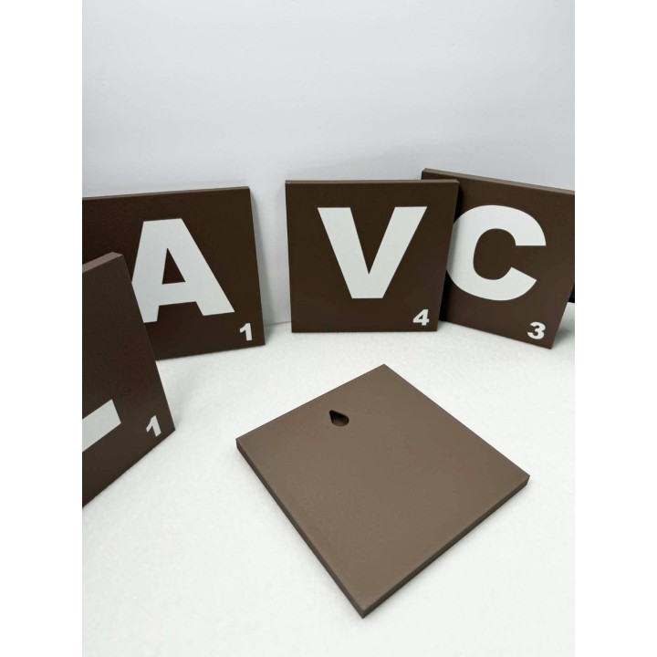 Scrabble Letter Tiles (Wall Mount) | Letras 3D personalizadas | Xuxisland Makers