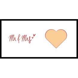 Taza Foto Mr & Mrs Corazon Personalizada